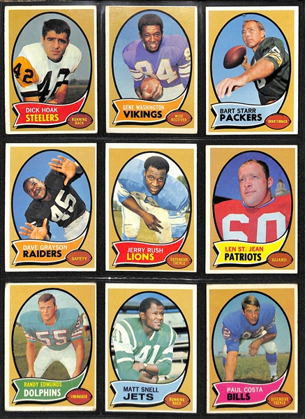 1970 Topps Football Complete Set - All 263 Cards