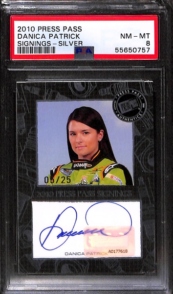 (2) Sports Card Lot w/1989 Upper Deck Ken Griffey Jr. RC and 2010 Danica Patrick Autograph