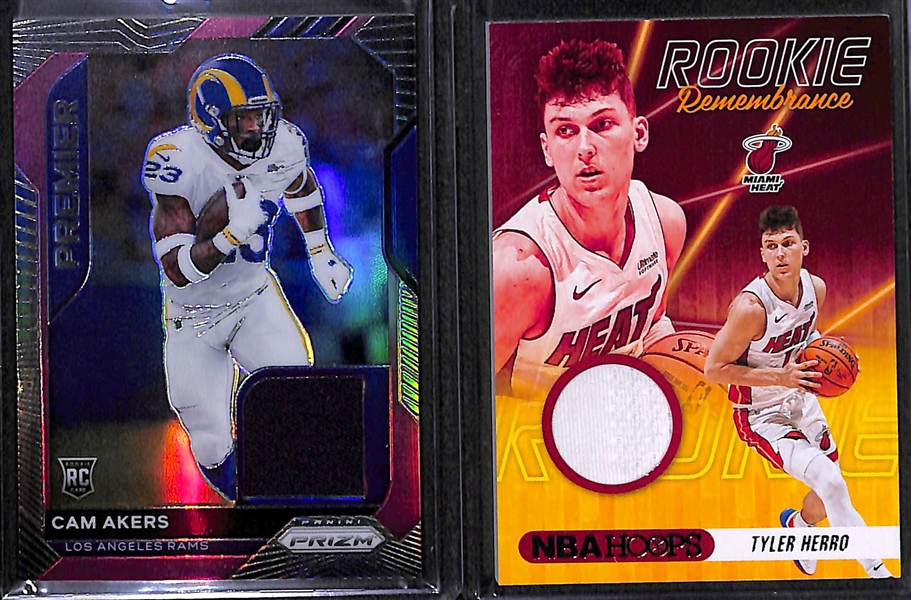 (7) Sports Card Lot w/ 2020 Jerry Jeudy Prizm Autograph, Lamelo Ball, Edwards Rookies 