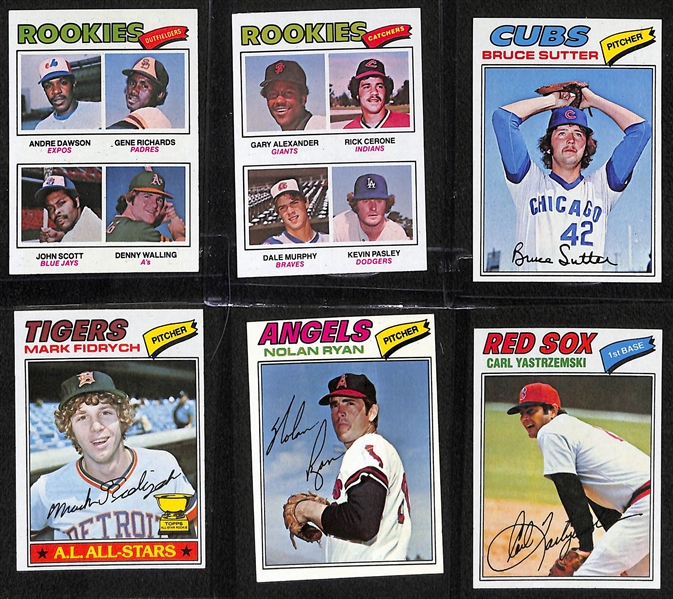 1977 Topps Baseball Complete Set of 660 Cards w. Andre Dawson Rookie Card