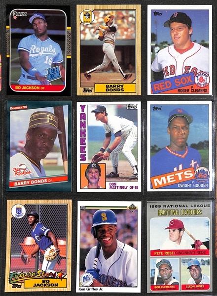 Lot of (125+) Mostly 1960's-80's Baseball Star and Rookie Cards Inc. Clemente, Aaron, Henderson