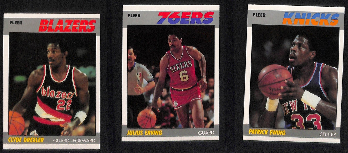 Pack-Fresh 1987-88 Fleer Basketball Set - Missing Michael Jordan Card (131 of 132 Cards)