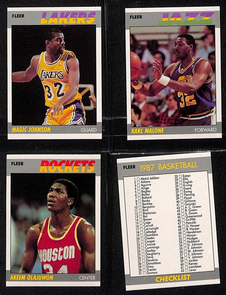 Pack-Fresh 1987-88 Fleer Basketball Set - Missing Michael Jordan Card (131 of 132 Cards)