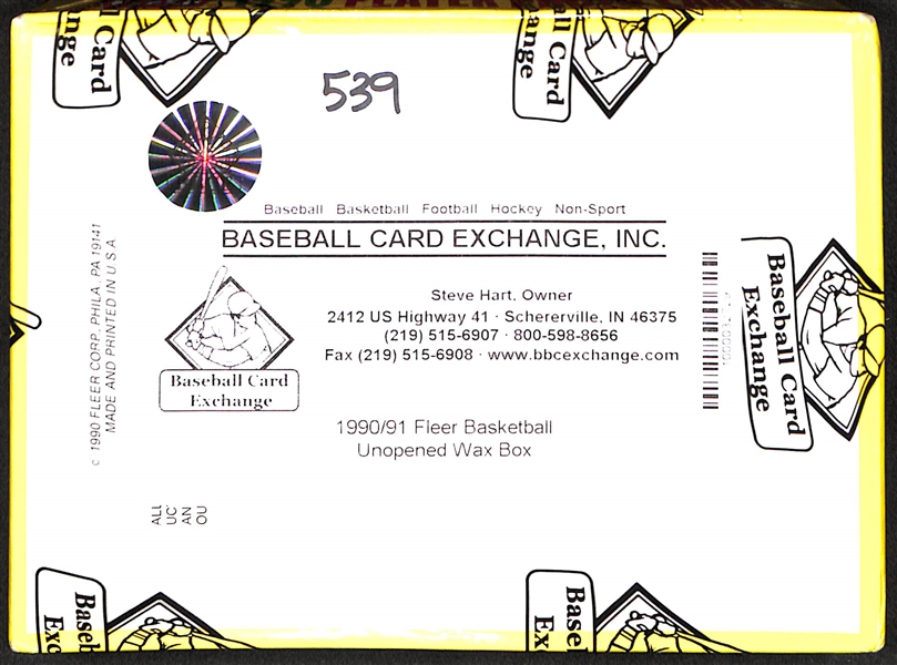 1990 Fleer Basketball Hobby Box