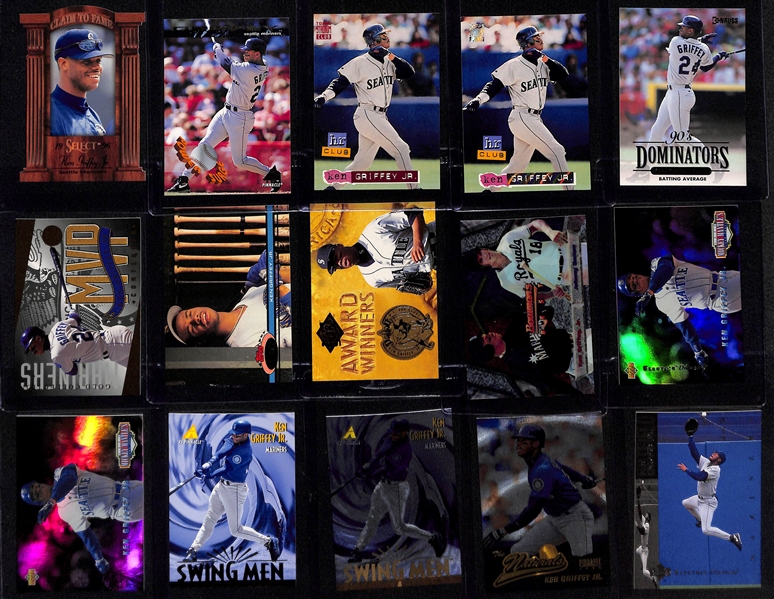 (25) Ken Griffey Jr. Cards - Many Insert, Variation, and Short Print Cards