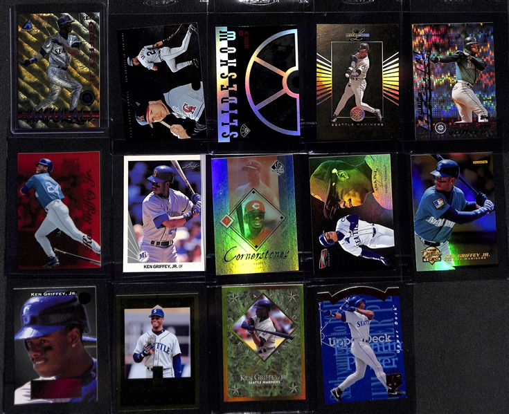 (28) Ken Griffey Jr. Cards - Many Insert, Variation, and Short Print Cards