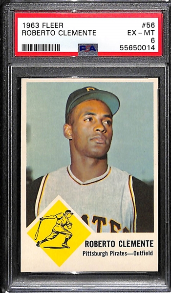 1963 Fleer Roberto Clemente #56 Graded PSA 6