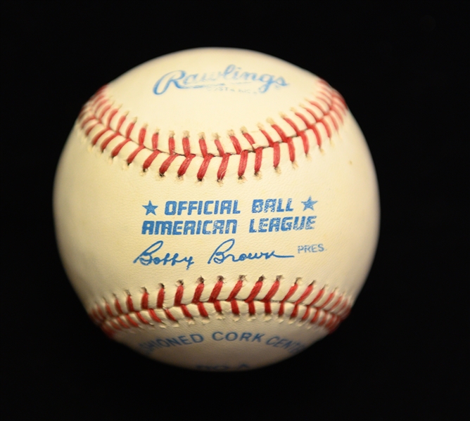 Mickey Mantle Single Signed OAL Rawlings Baseball PSA/DNA Grade 7.5 (Auto Grade 8, Baseball Grade 7)