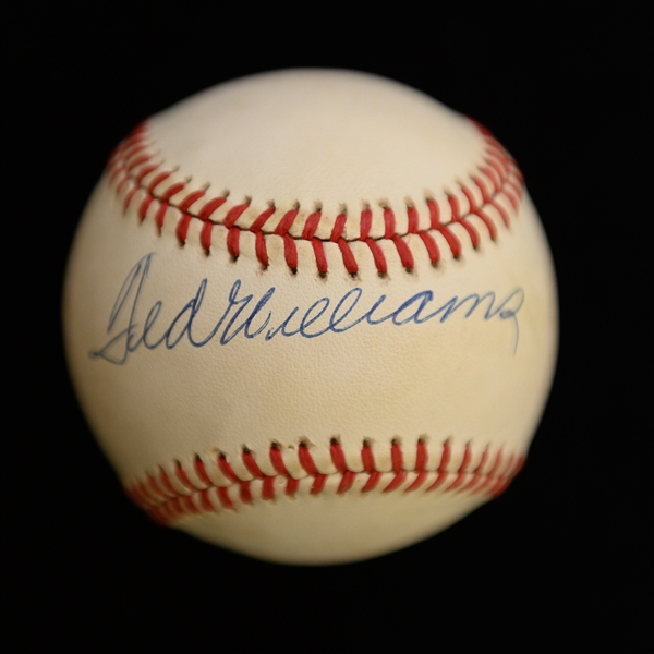 Ted Williams Single Signed OAL Rawlings Baseball PSA/DNA Grade 8 (Auto Grade 9, Baseball Grade 7)