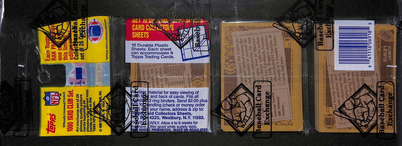 1986 Topps Football Unopened Rack Pack - Reggie White on Back of One Pack - BBCE Sealed - Jerry Rice Rookie Year