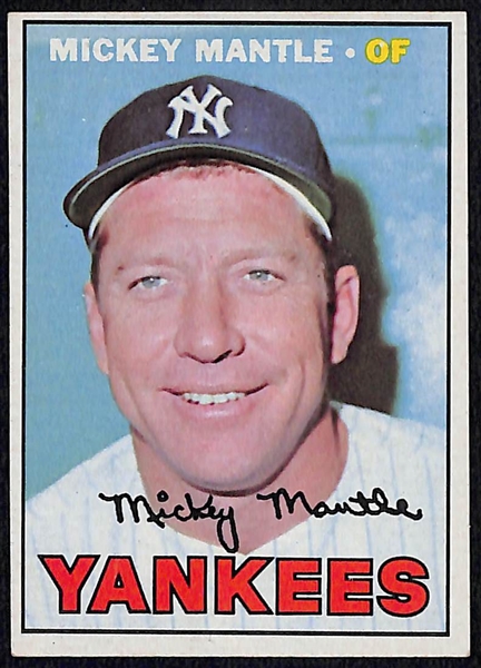 1967 Topps Mickey Mantle (#150) and 1969 Topps Willie Mays (#190)