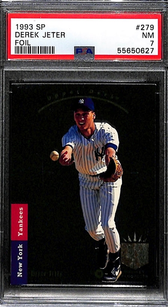 1993 SP Foil Derek Jeter #279 Rookie Card Graded PSA 7