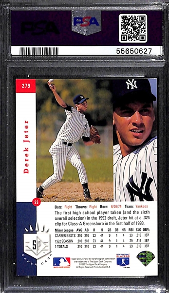 1993 SP Foil Derek Jeter #279 Rookie Card Graded PSA 7