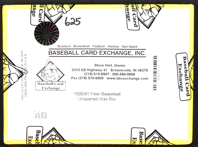 1990 Fleer Basketball Unopened Wax Pack Box - BBCE Sealed
