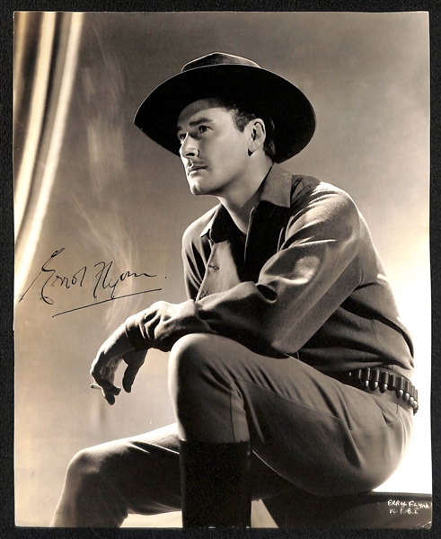 Errol Flynn (Actor - Known for playing Robin Hood, and in many Westerns d. 1959) w JSA LOA