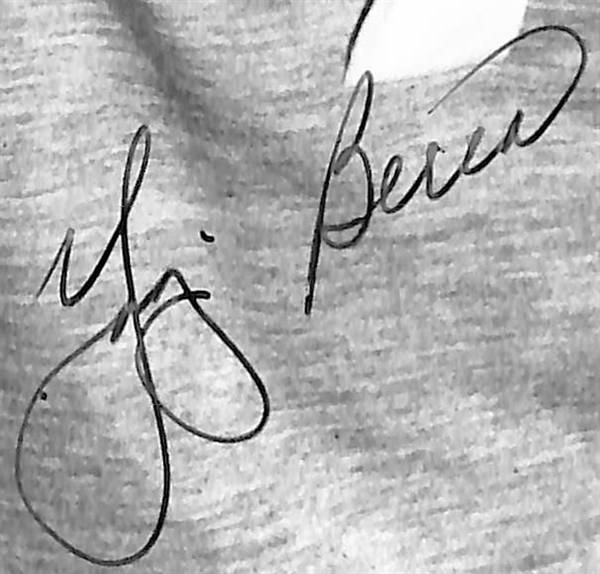 1953 Yogi Berra Signed Original US Air Force Type 1 Photo From MLB Tour of Japan (JSA Auction Letter)