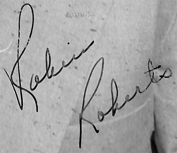 1953 Robin Roberts Signed Original US Air Force Type 1 Photo From MLB Tour of Japan (JSA Auction Letter)