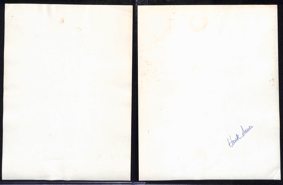 Lot of 7 1953 Original US Air Force Type 1 Photos From MLB Tour of Japan  Inc. Mathews, Slaughter, Martin
