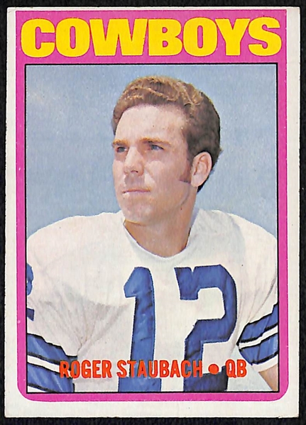 1972 Topps Football Complete Set of 263 Cards w. Roger Staubach Rookie Card