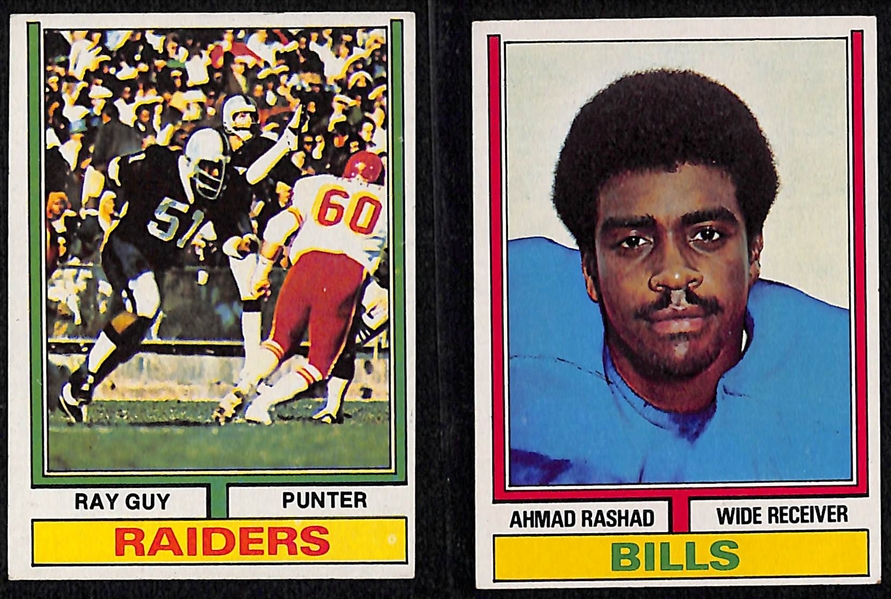 1974 Topps Football Complete Set of 528 Cards w. Ray Guy Rookie Card