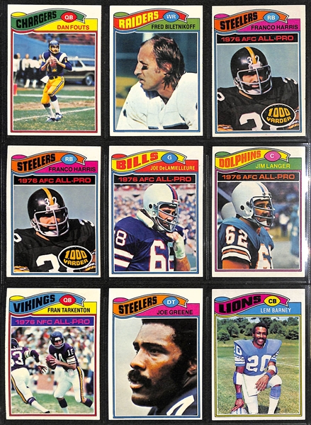 Lot of (115) Topps Football Rookies & Star Cards from 1963-1978 w. 1963 Topps Ray Nitschke RC