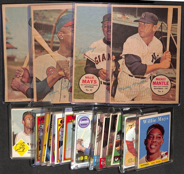 Lot of (20) 1960's & 1970's Star Cards Inc. 1958 Topps Willie Mays