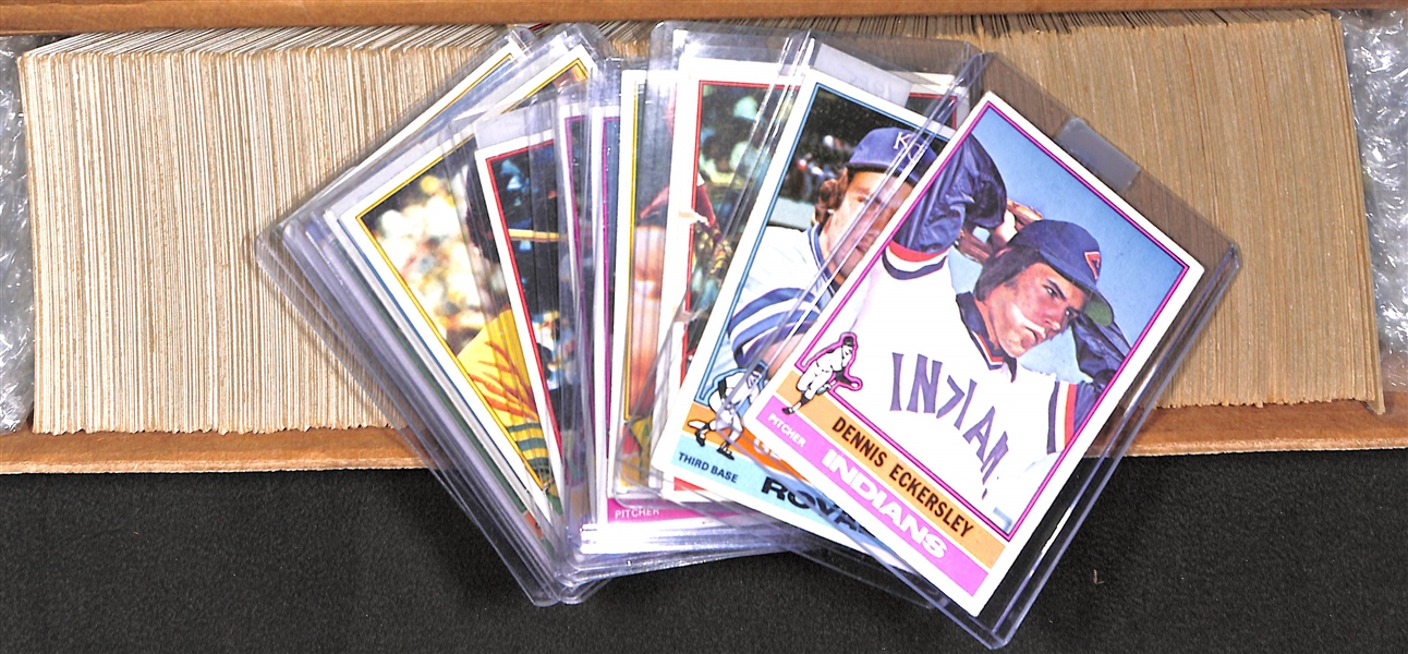 1976 Topps Baseball Complete Set of 660 Cards w. Dennis Eckersley Rookie Card