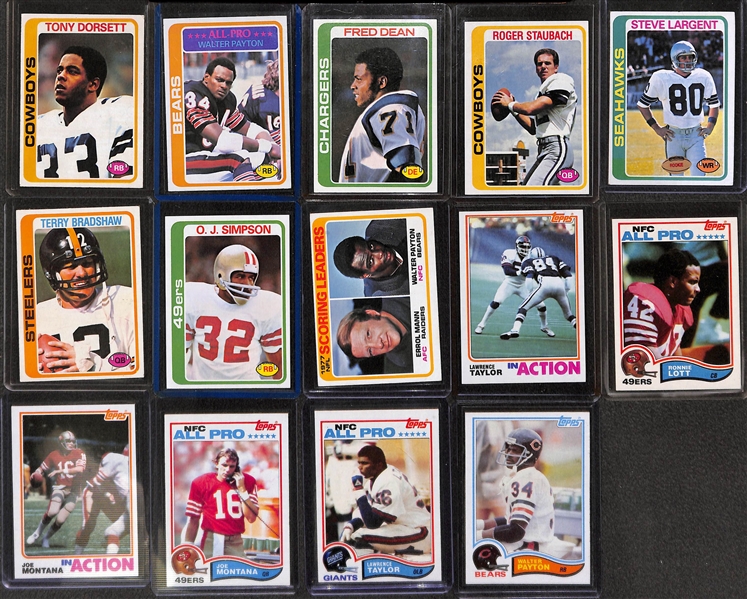 Lot of (2) Topps Football Complete Sets - 1978 & 1982 w. Tony Dorsett Rookie Card