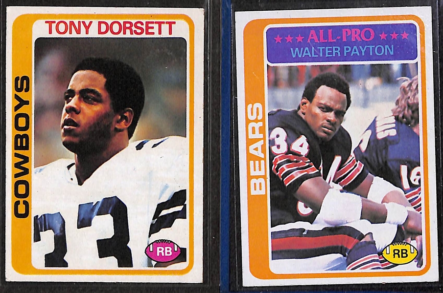 Lot of (2) Topps Football Complete Sets - 1978 & 1982 w. Tony Dorsett Rookie Card