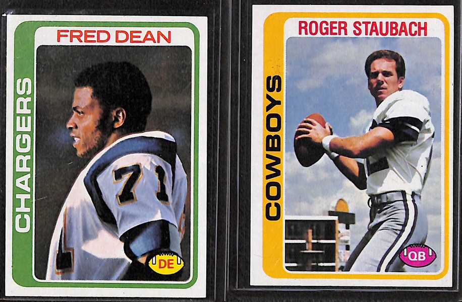Lot of (2) Topps Football Complete Sets - 1978 & 1982 w. Tony Dorsett Rookie Card