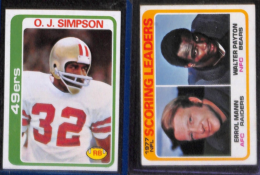 Lot of (2) Topps Football Complete Sets - 1978 & 1982 w. Tony Dorsett Rookie Card
