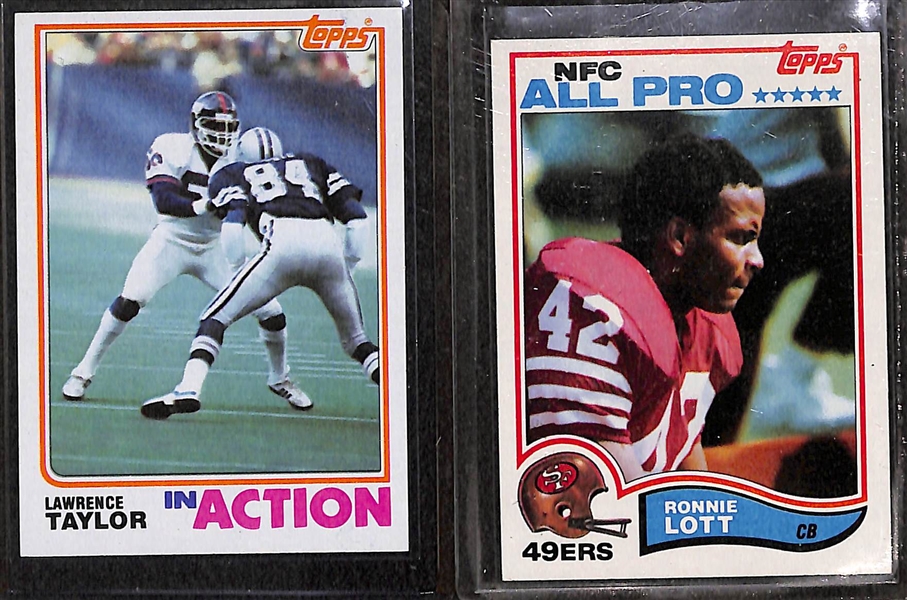 Lot of (2) Topps Football Complete Sets - 1978 & 1982 w. Tony Dorsett Rookie Card