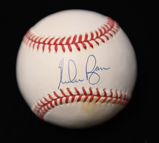(5) Baseballs - (3) Signed (Nolan Ryan, Reds Team-Signed w. Vida Pinson, & Minor League Team w. Jaime Moyer) & (2) Unsigned 1994 World Series