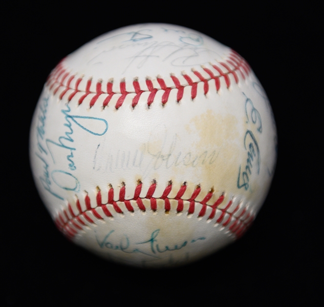 (5) Baseballs - (3) Signed (Nolan Ryan, Reds Team-Signed w. Vida Pinson, & Minor League Team w. Jaime Moyer) & (2) Unsigned 1994 World Series