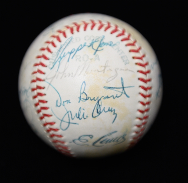 (5) Baseballs - (3) Signed (Nolan Ryan, Reds Team-Signed w. Vida Pinson, & Minor League Team w. Jaime Moyer) & (2) Unsigned 1994 World Series