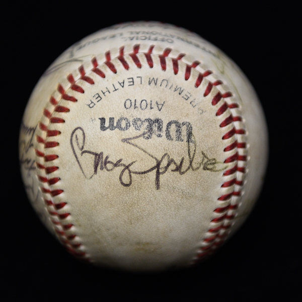 (5) Baseballs - (3) Signed (Nolan Ryan, Reds Team-Signed w. Vida Pinson, & Minor League Team w. Jaime Moyer) & (2) Unsigned 1994 World Series
