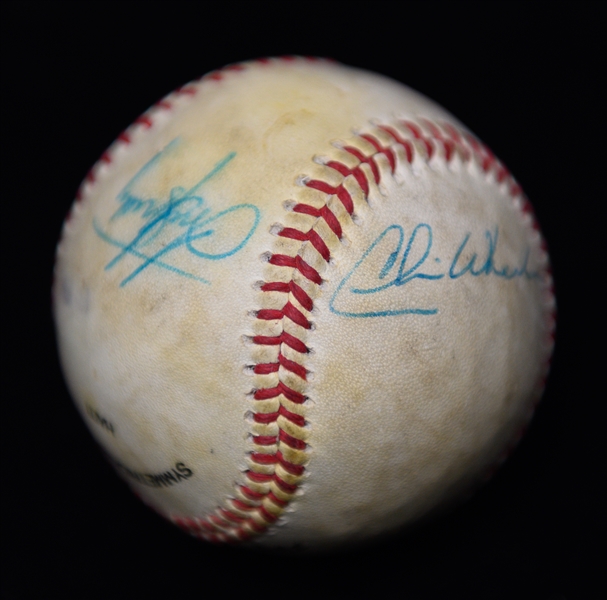 (5) Phillies Signed Baseballs - Ashburn/Bowa, Schmidt, Carlton, Roberts, Kalas/Wheeler/Musser (JSA Auction Letter)