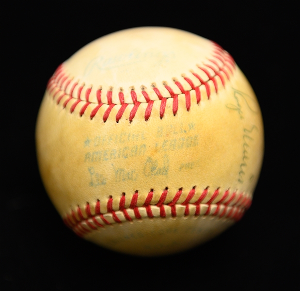 Roger Maris Single Signed Official AL Baseball From Collection of Marshall Samuel (Full JSA LOA)