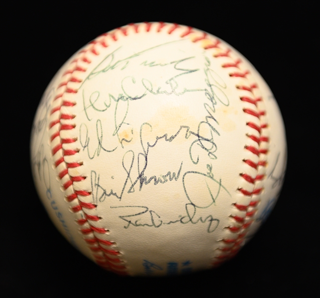 Yankees Star Signed Baseball (13 autos) w. Joe DiMaggio, Mickey Mantle, Billy Martin, Ford, Hunter, + (From Collection of Marshall Samuel) - w. Full JSA LOA