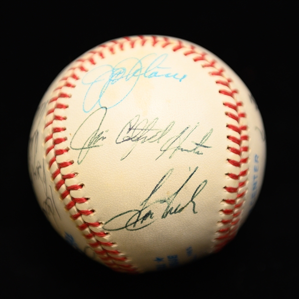 Yankees Star Signed Baseball (13 autos) w. Joe DiMaggio, Mickey Mantle, Billy Martin, Ford, Hunter, + (From Collection of Marshall Samuel) - w. Full JSA LOA