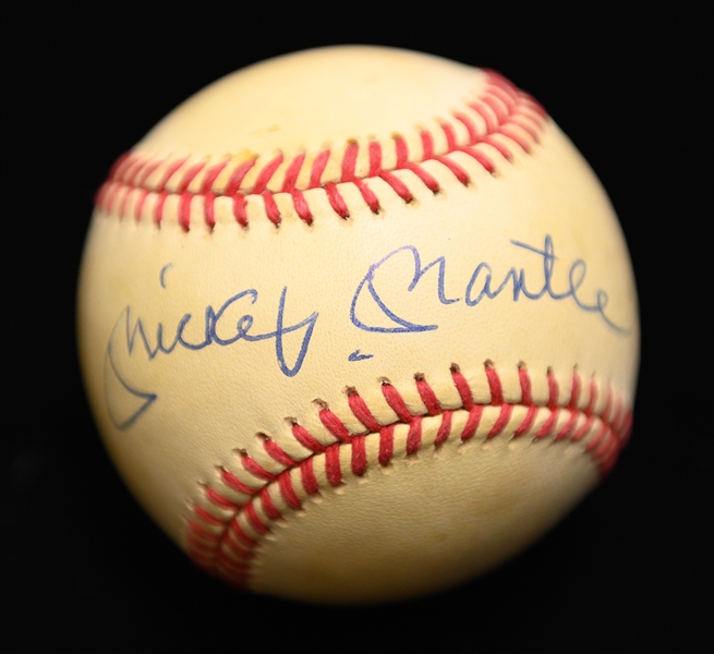 Mickey Mantle Signed Official AL Baseball From the Collection of Marshall Samuel (Full JSA LOA)