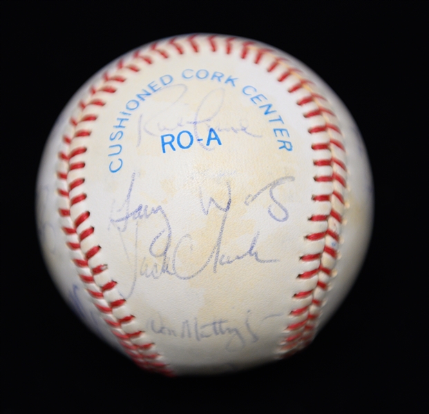 Yankees Signed Baseball (17 Signatures - Martin and Mattingly are Clubhouse) w. Dave Winfield, Tommy John, Guidry, White, + (JSA Auction Letter) - Marshall Samuel Collection