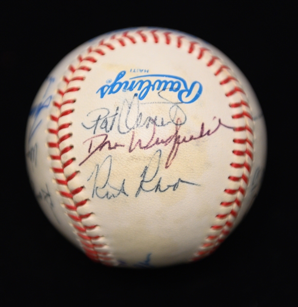 c. 1980s Yankees Team Signed Baseball (15 Signatures - Winfield, Mattingly, Pinella Are Clubhouse) w. Rickey Henderson, Randolph, Tommy John, + (JSA Auction Letter) - Marshall Samuel Collection
