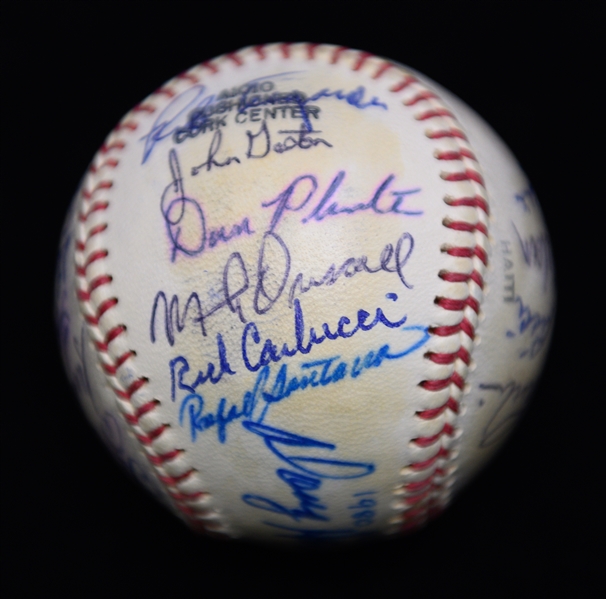 Lot of (4) Signed Baseballs From the Marshall Samuel Collection  Inc. 2 Yankees Team-Signed Baseballs w. Catfish Hunter!