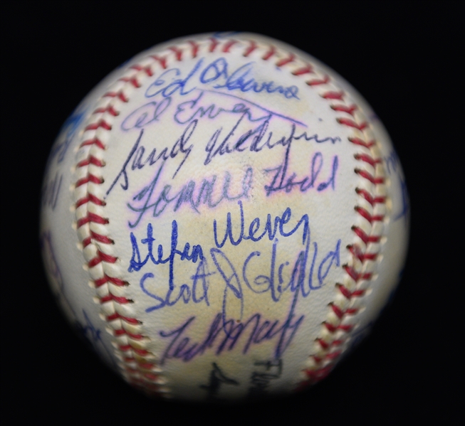 Lot of (4) Signed Baseballs From the Marshall Samuel Collection  Inc. 2 Yankees Team-Signed Baseballs w. Catfish Hunter!