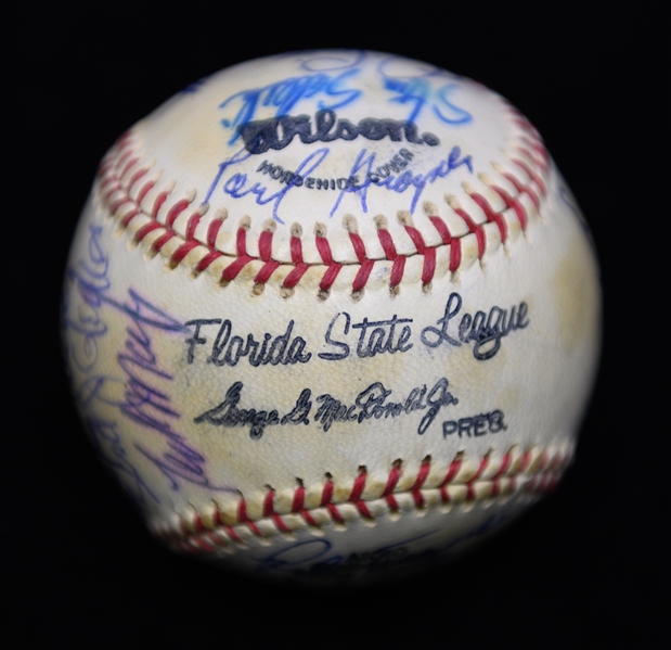Lot of (4) Signed Baseballs From the Marshall Samuel Collection  Inc. 2 Yankees Team-Signed Baseballs w. Catfish Hunter!