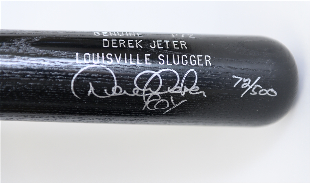Derek Jeter Signed Full Size Louisville Slugger w. HOF inscription (JSA LOA)