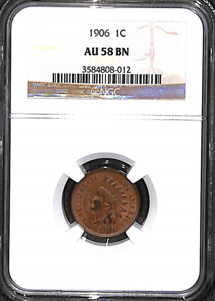 NGC Graded Coin lot of 2 w/ 1906 Indian Head and 1979 Quarter
