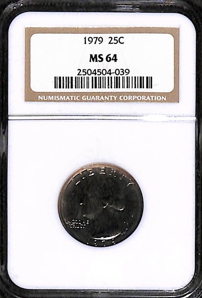 NGC Graded Coin lot of 2 w/ 1906 Indian Head and 1979 Quarter