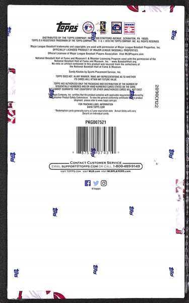 2018 Topps Update Series Baseball Factory Sealed Hobby Box (Possible Acuna, Soto, Ohtani Rookie Cards)